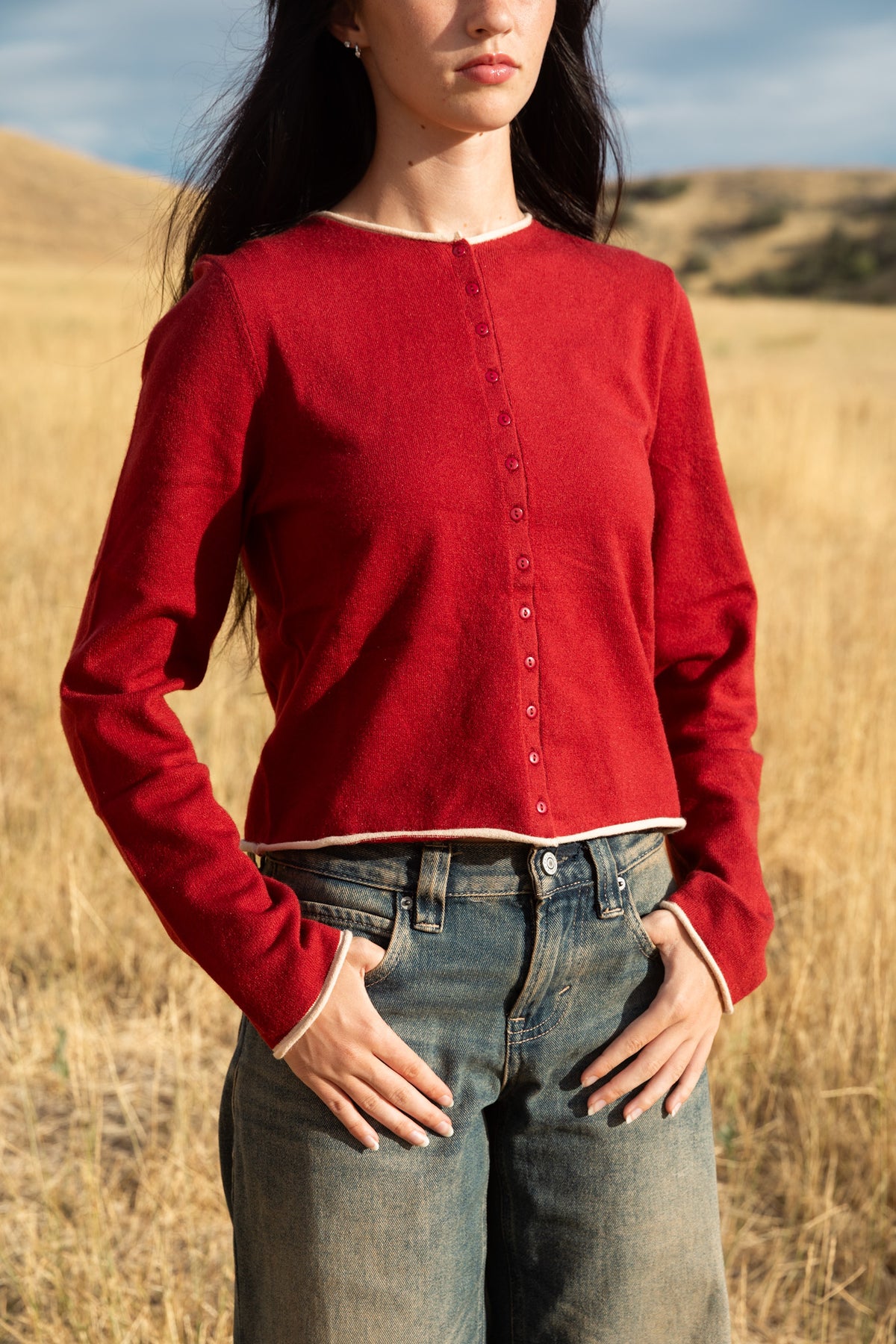 Jolie Cardigan // Red