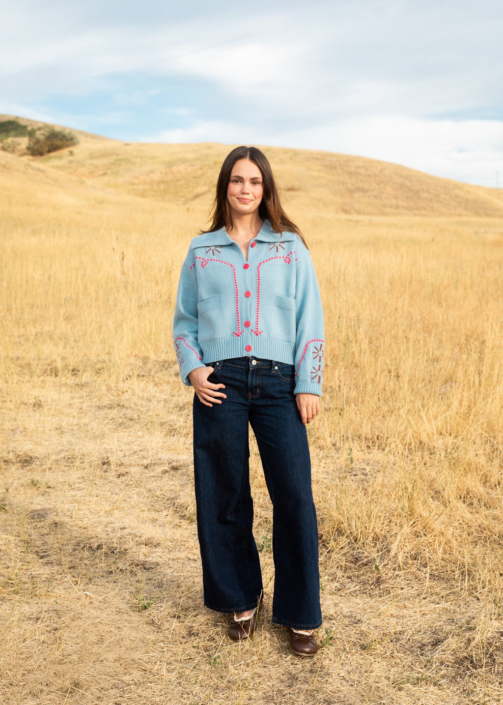 Western Sweater // Blue