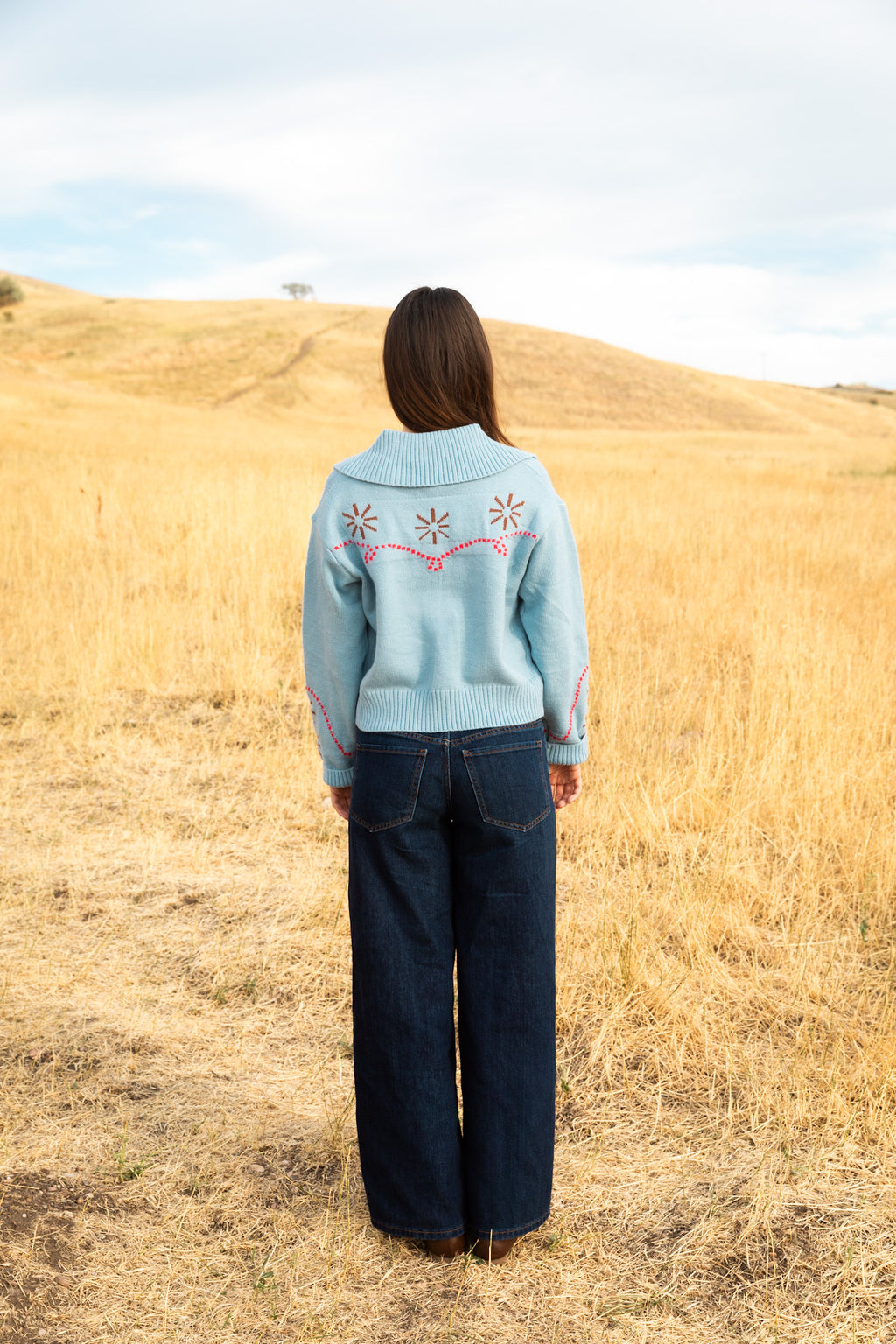 Western Sweater // Blue