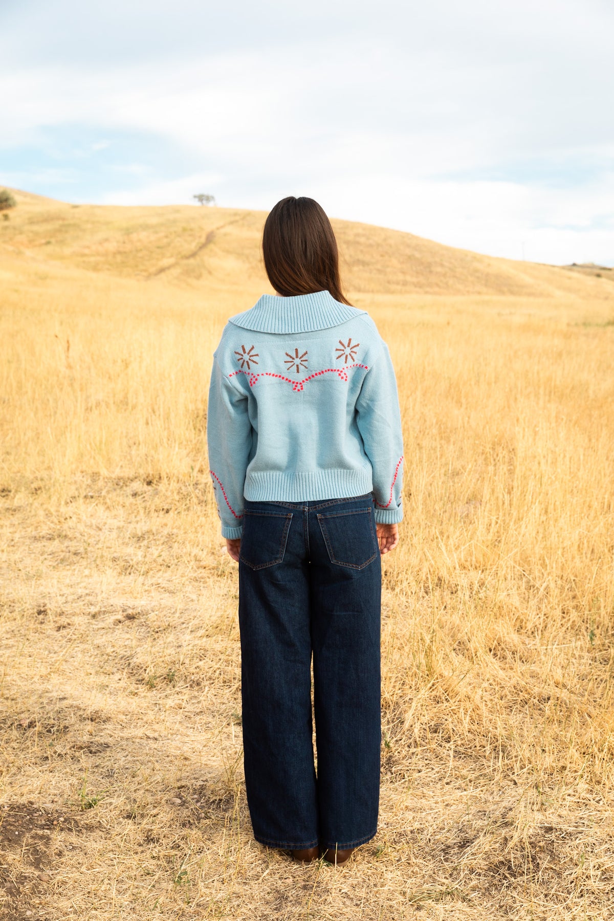 Western Sweater // Blue