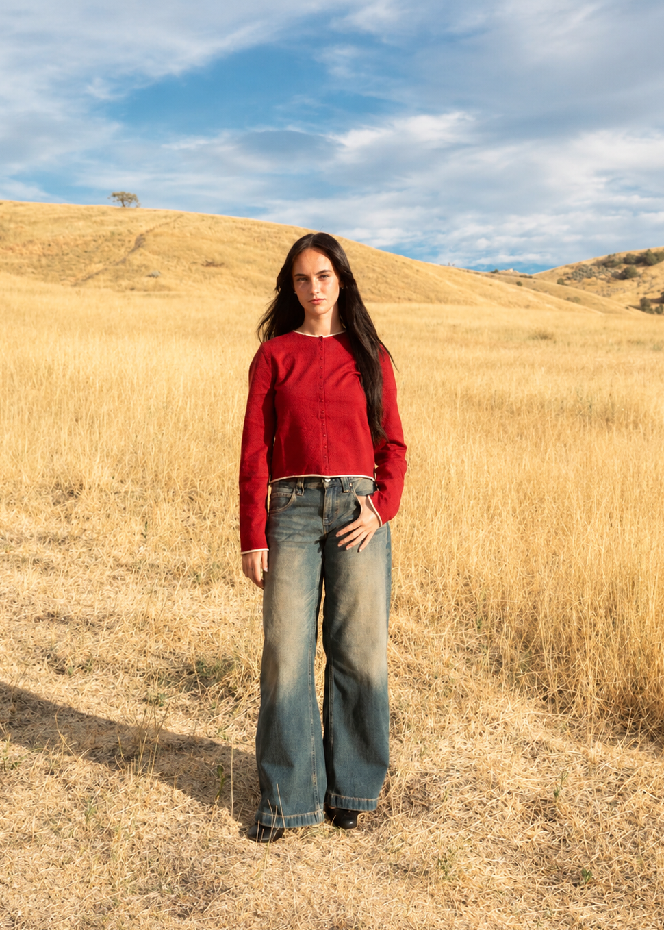 Jolie Cardigan // Red